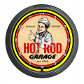 Neonuhr Hot Rod Garage